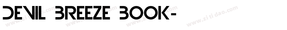 Devil Breeze Book字体转换
